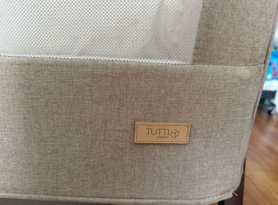 Tutti Bambini CoZee Bedside Crib + Mattress & Travel Bag | Adjustable | VGC