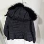 Zara navy coat with hood Image 2