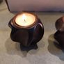 Lovely set of 2 raisin night lite candle holder. Image 4