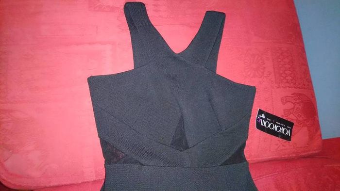 Boohoo black size 8 midi dress