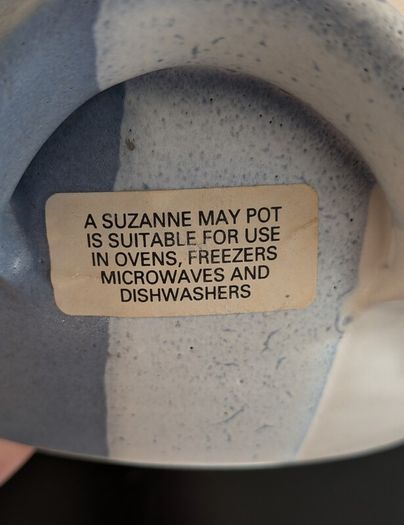 Suzanne May Pottery Casserole Dish Irish Studio Pottery Dublin Lidded