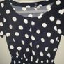 H&M Divided Black and White Polka Dot Top Image 2