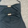 Black Halter Playsuit / Romper with Gold Hardware Image 9