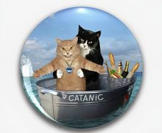 Titanic Cat Badge