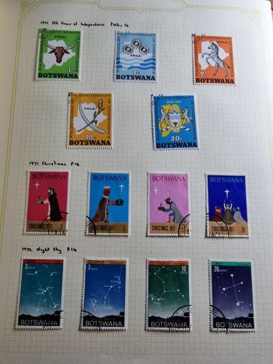 Stamp album 153 Botswana, Lesotho