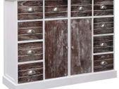 Sideboard with 10 Drawers Brown 113x30x79 cm Wood