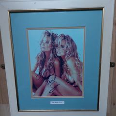 The Barbie Twins Autographed 10x8 Photo  Framed with Certificate of Authenticity (COA)
