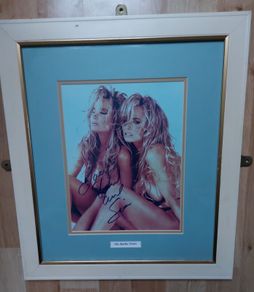 The Barbie Twins Autographed 10x8 Photo  Framed with Certificate of Authenticity (COA)