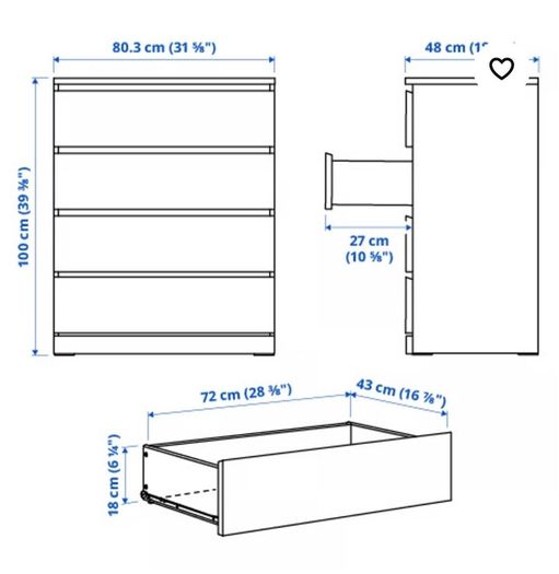 Ikea chest of drawers