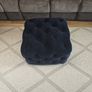 navy puff footstool Image 2