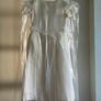 Italian design communion dress, veil, hairpiece, bag, cardigan, shoes & tights Image 3