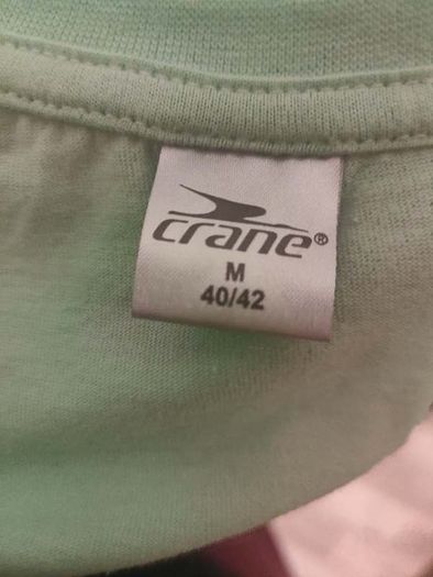Crane lime green V-neck t-shirt size UK12/14 EU40/42 Postage included