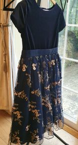 Beautiful Velvet Embroidered Mesh John Lewis Dress