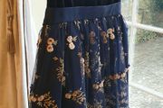 Beautiful Velvet Embroidered Mesh John Lewis Dress