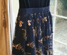 Beautiful Velvet Embroidered Mesh John Lewis Dress