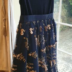 Beautiful Velvet Embroidered Mesh John Lewis Dress