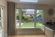 Wave Fold curtain and ceiling track set