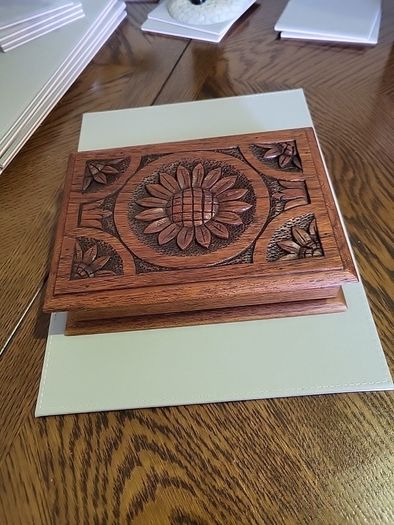 Antique carved box