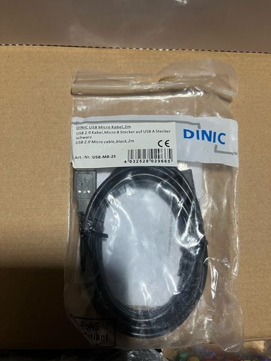 Electric guitar cable accessories USB micro cable 2 m