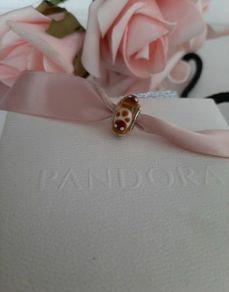 Brand new genuine pandora silver ladybug charm