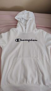 champion white small medium hoodie