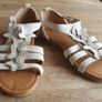 New Beautiful H&M Suede & Leather Butterfly Sandals UK 10 Image 5