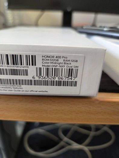 Honor 400 Pro 512GB 12GB Snapdragon 8 Gen 3 Brand New 2 Year Honor Warranty EU-UK version Open to Trade or Swap
