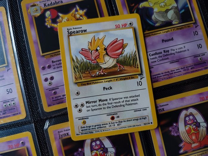 Spearow ! Lovely Near Mint Condtion ! from Base Set 2 ! 2000 ! by Pokemon Card !