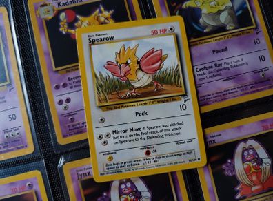 Spearow ! Lovely Near Mint Condtion ! from Base Set 2 ! 2000 ! by Pokemon Card !