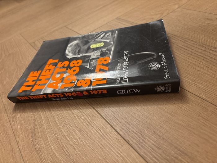 The Theft Acts 1968 and 1978, 6th Edition, Edward Griew, 1990, paperback