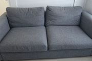 Vimle 2 seater section grey