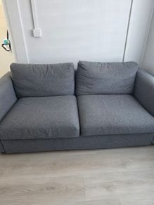 Vimle 2 seater section grey