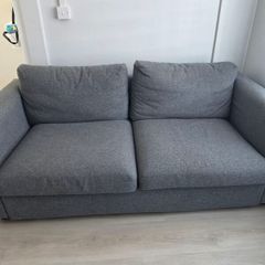 Vimle 2 seater section grey