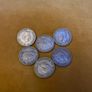 6 X George VI Two Shilling Florin Coins 1947 - 1951 Image 3