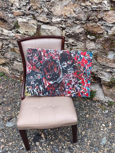 CONTROLLED FOLLY  Original Acrylic Painting | They Fight for the Future #57