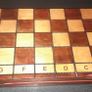Large antique hand carved chess set Image 2