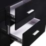 Sideboard Black 160x40x70 cm MDF Image 3