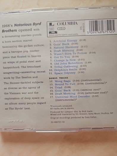 The Byrds 2 CD Lot