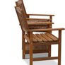 FREE P&P Outdoor Hardwood Jack & Jill Chair Set, Wood, Natural, 162.1 (W) x 91.4 (H) x 72.9 (D) cm Image 5