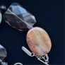 Large Smokey Quartz and Moss Agate Bracelet Image 3