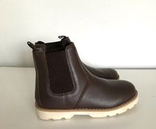 M&S unisex leather Chelsea boots 13 uk/ 32eur