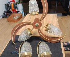 Vintage ceiling light fixtures from the 1960s/1970s