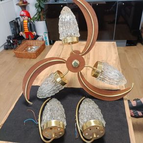 Vintage ceiling light fixtures from the 1960s/1970s