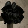 Buckle Casual Boot Fur Lining size 38 5 black BRAND NEW Image 2