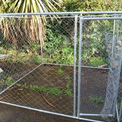 Vida XL Outdoor Dog Kennel 2m x 2m x 2m Galvinised Steel