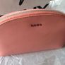 NEW Genuine DKNY Womens Large Makeup Bag CORAL Image 2