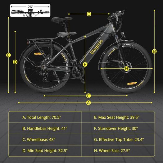 Eleglide T1 Electric Bike - Black