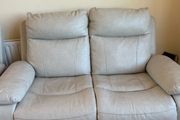 2 x cream 2 seater