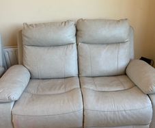 2 x cream 2 seater