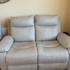 2 x cream 2 seater